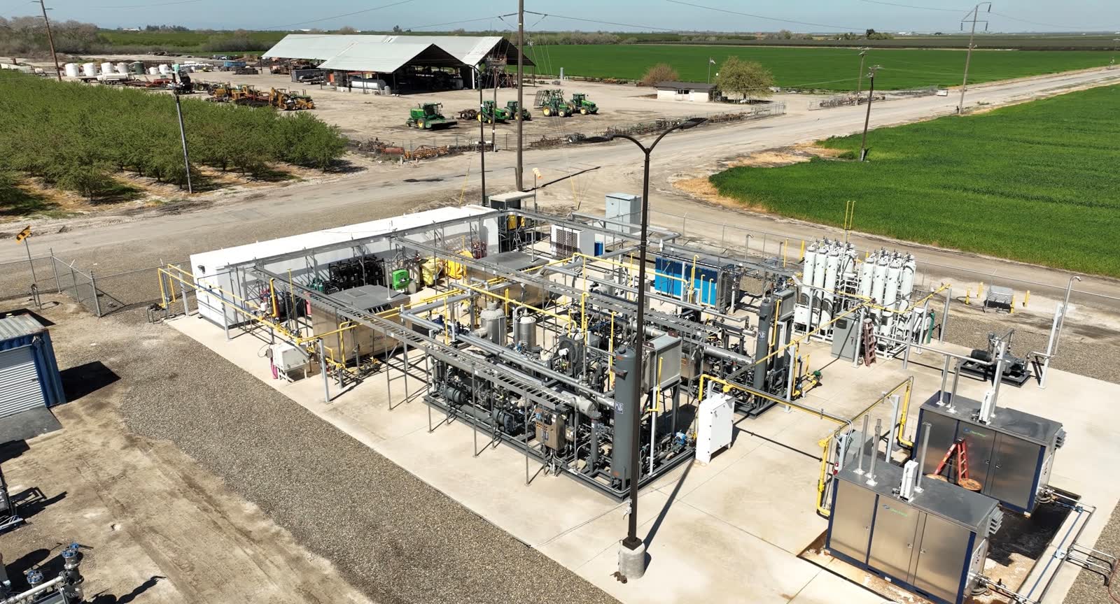 The plant and the dairy, side by side